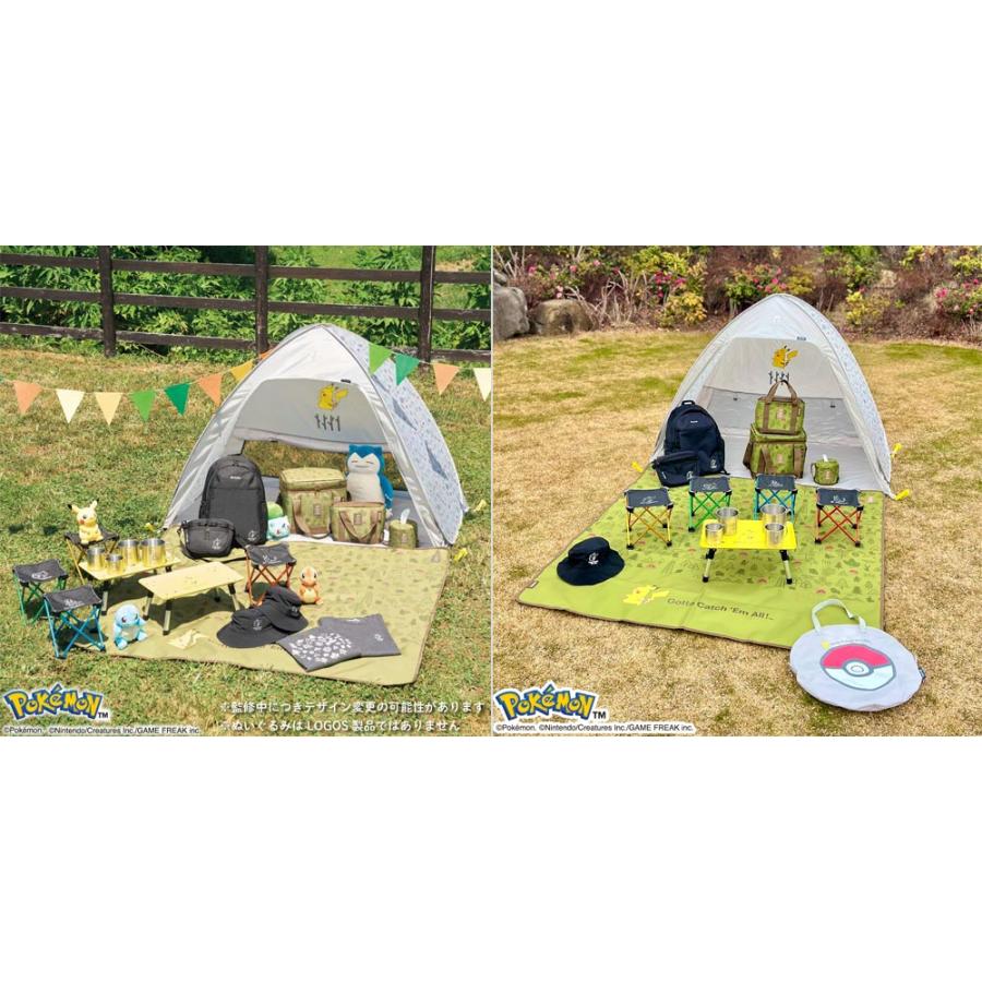 ロゴス ポケモン 7075 CUBIC CHAIR Pokemon x LOGOS Collaboration Cubic Chair Camping Outdoor 8 x 8