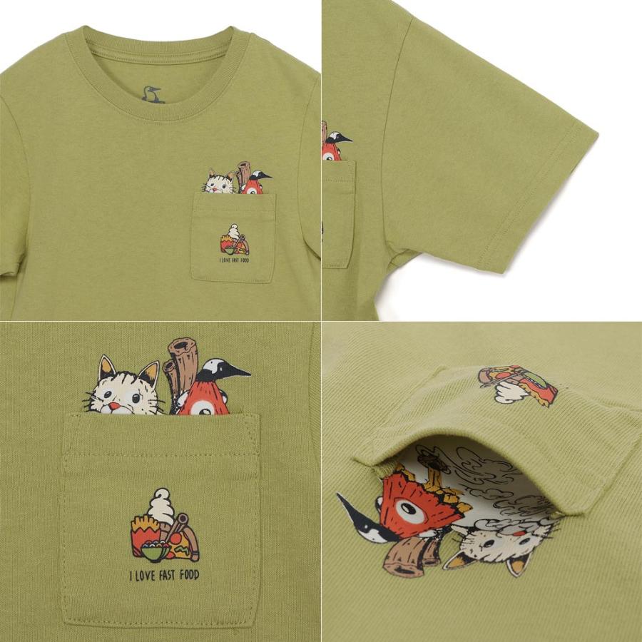 CHUMS チャムス キッズアンチバグフード妖怪ポケットTシャツ