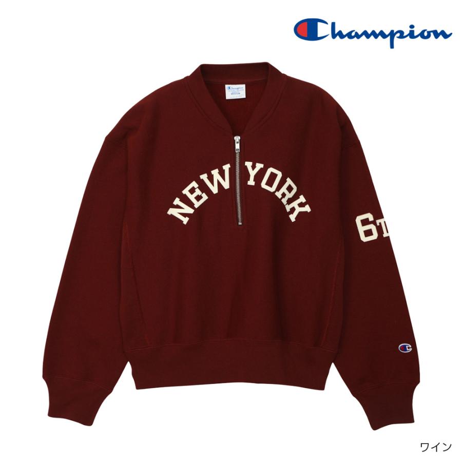 Champion（チャンピオン） ウィメンズリバースウィーブハーフジップ 