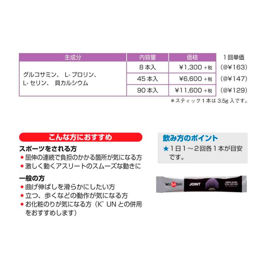 INFINITY ムサシ MUSASHI JOINT ジョイント 90本入 INF-00174