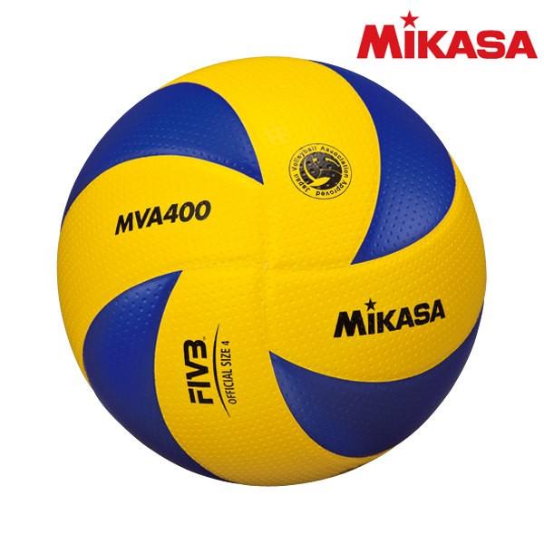 MIKASA（ミカサ） MVA400 バレーボール 検定球4号 黄/青 : KOBEYA
