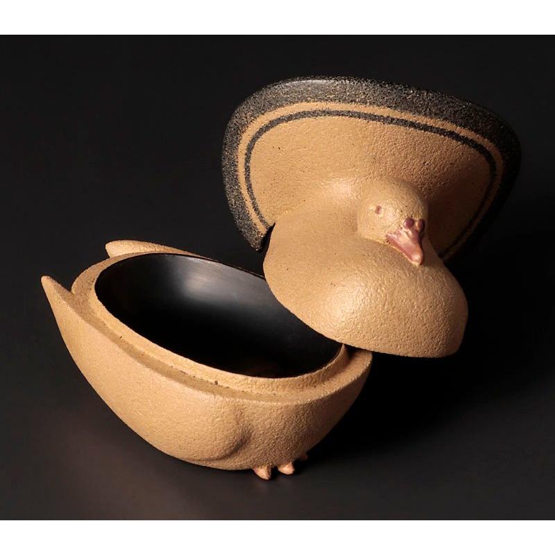 ★【古美味】人間国宝 青松園 磯井如真造 孔雀鳩香合 茶道具 保証品 u0ZT |  | 01