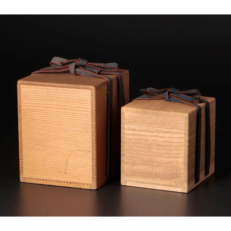 ★【古美味】人間国宝 青松園 磯井如真造 孔雀鳩香合 茶道具 保証品 u0ZT |  | 07