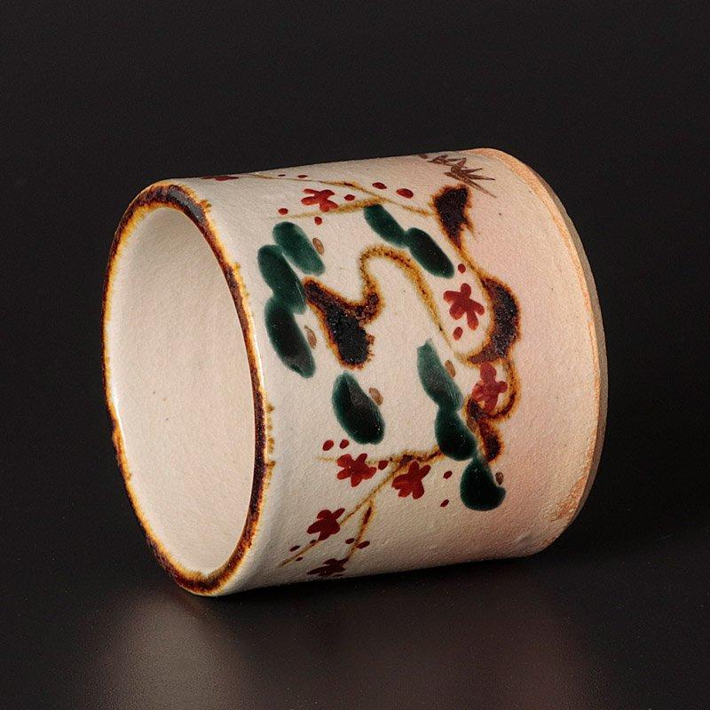 ★【古美味】九代白井半七造 乾山写 松竹梅蓋置 茶道具 保証品 TE9o |  | 04