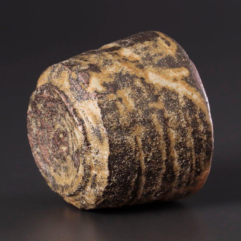★【古美味】希少！人間国宝 加藤孝造 唐津風ぐい呑 茶道具 保証品 1DSa |  | 02
