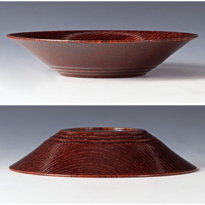 ★【古美味】川北浩彦(父:川北良造) 欅造茶托 五客 茶道具 保証品 0VRd |  | 02