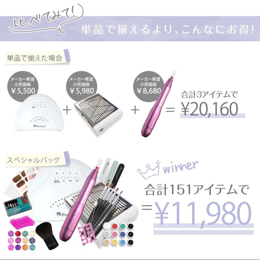 Petitor ジェルネイルキット ネイルセット 合計151点 初心者スターター