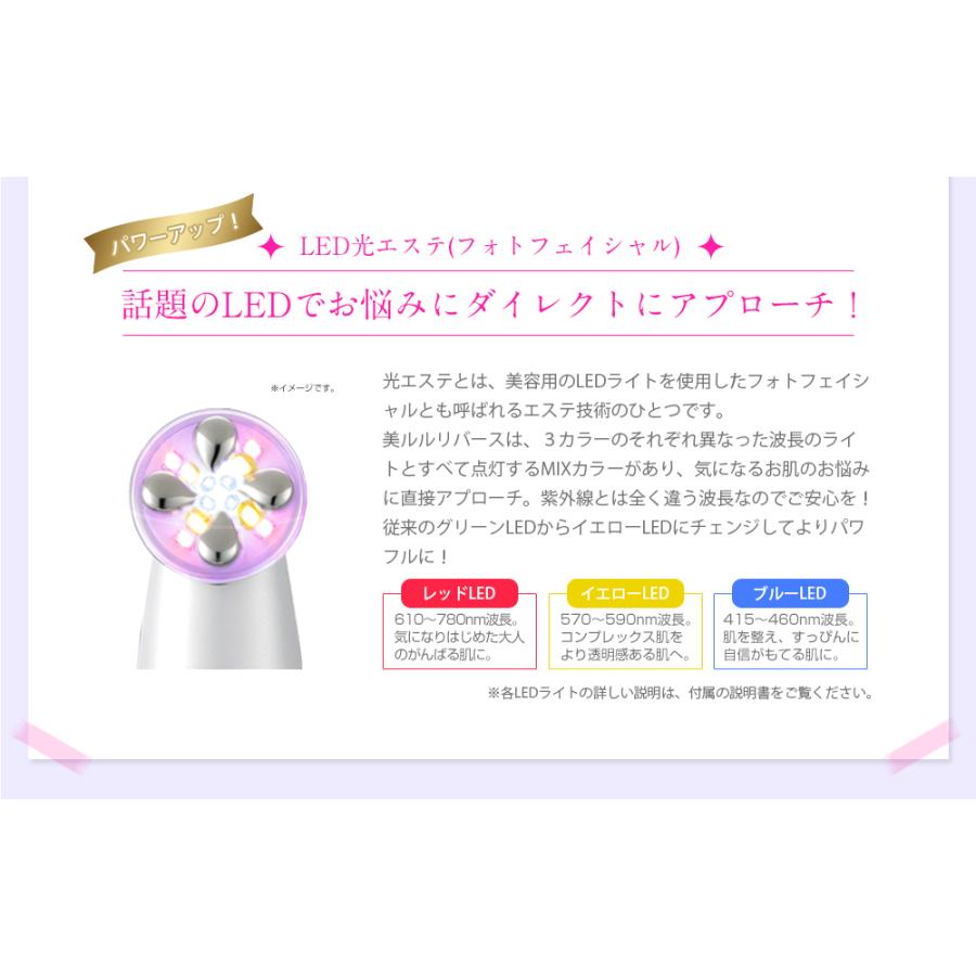 美顔器 プレミアムbelulu Premium リフトアップ EMS rf エレクトロポレーション ノーニドルメソセラピー RF LED 日本製 プレゼントの画像