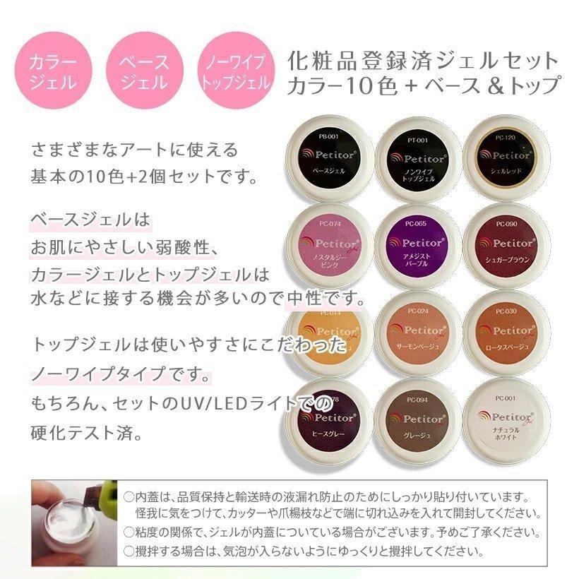 Petitor 集塵機付き ジェルネイルキット スターターキット Petitor 集塵機付き ジェルネイルキット スターターキット
