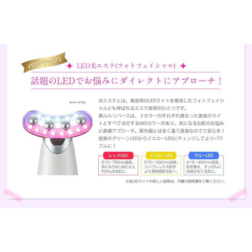 美顔器セット リバース 肌チェッカー 美顔器 EMS エレクトロポレーション 光エステ 振動マッサージ エイジングケア リフトケア ギフトの画像