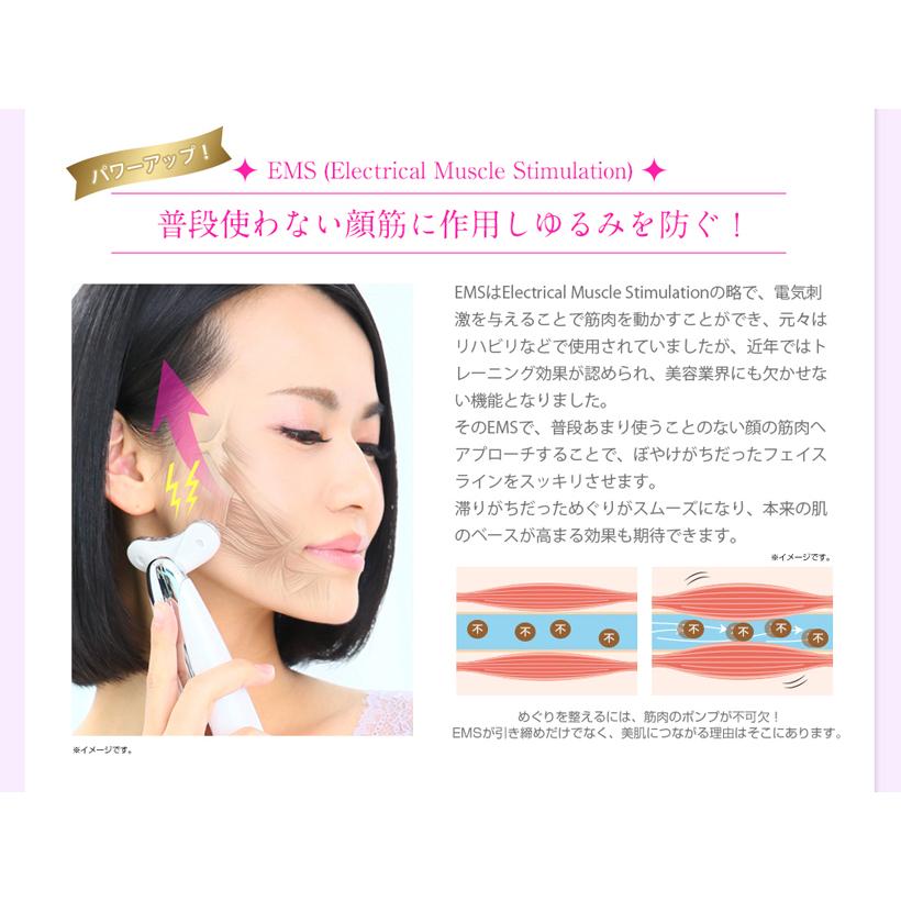 美顔器セット リバース 肌チェッカー 美顔器 EMS エレクトロポレーション 光エステ 振動マッサージ エイジングケア リフトケア ギフトの画像