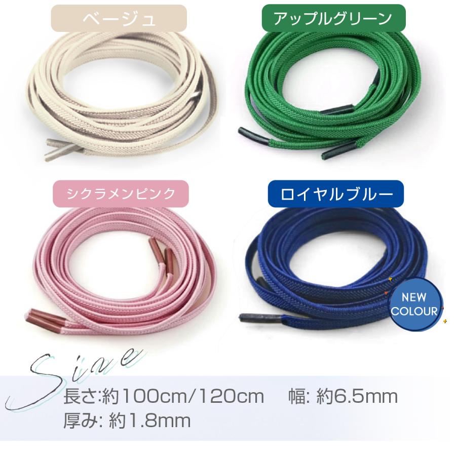 靴紐 ゴム 【2足セット4本入】伸びる 靴ひも 結ばない 伸縮性高 伸縮素材 簡単取り付け メンズ レディース 便利靴紐 ポイント10倍 |  | 14