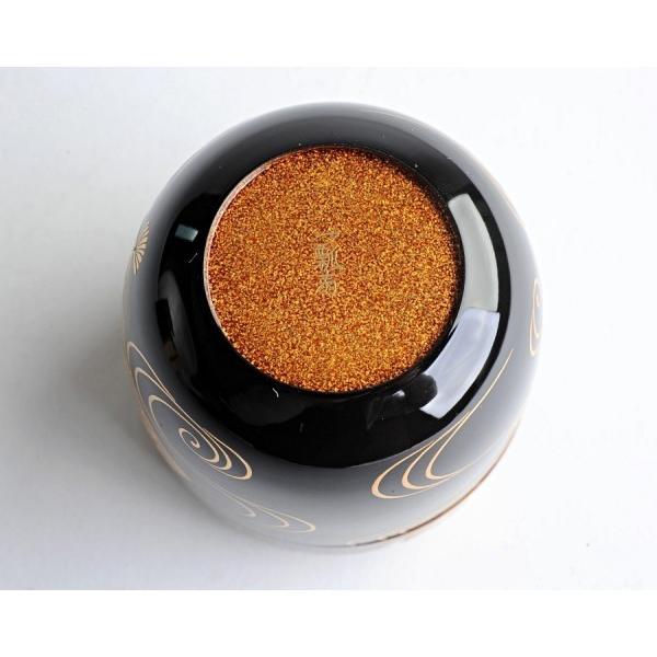 蒔絵師 一瓢斎 黒塗金蒔絵扇面波文 内梨地 棗 二重箱 茶道具 茶入 : 古