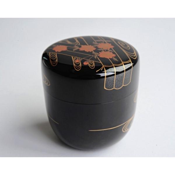 茶道具 棗 利休棗 中谷博峰 藤袴蒔絵 博峰