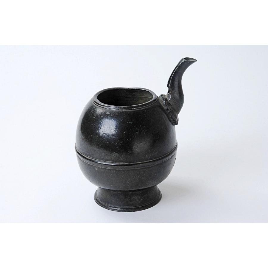 銅布薩形水瓶 鎌倉時代 箱付高さ17．9cm 仏教美術 花瓶