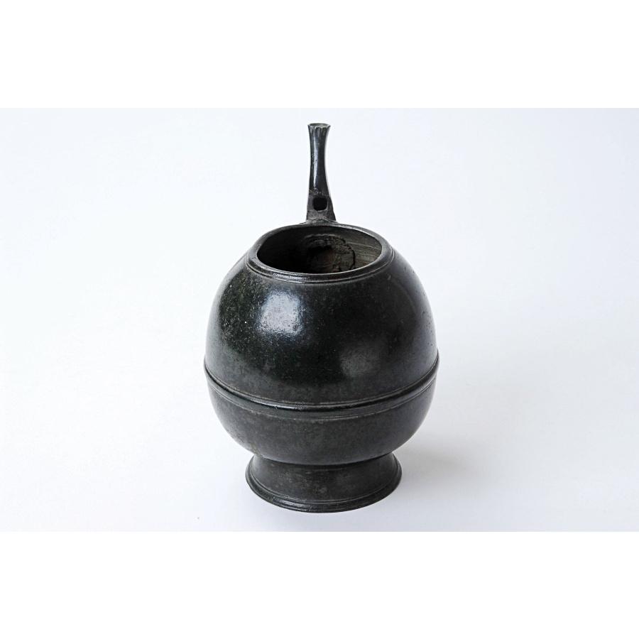 銅布薩形水瓶 鎌倉時代 箱付高さ17．9cm 仏教美術 花瓶