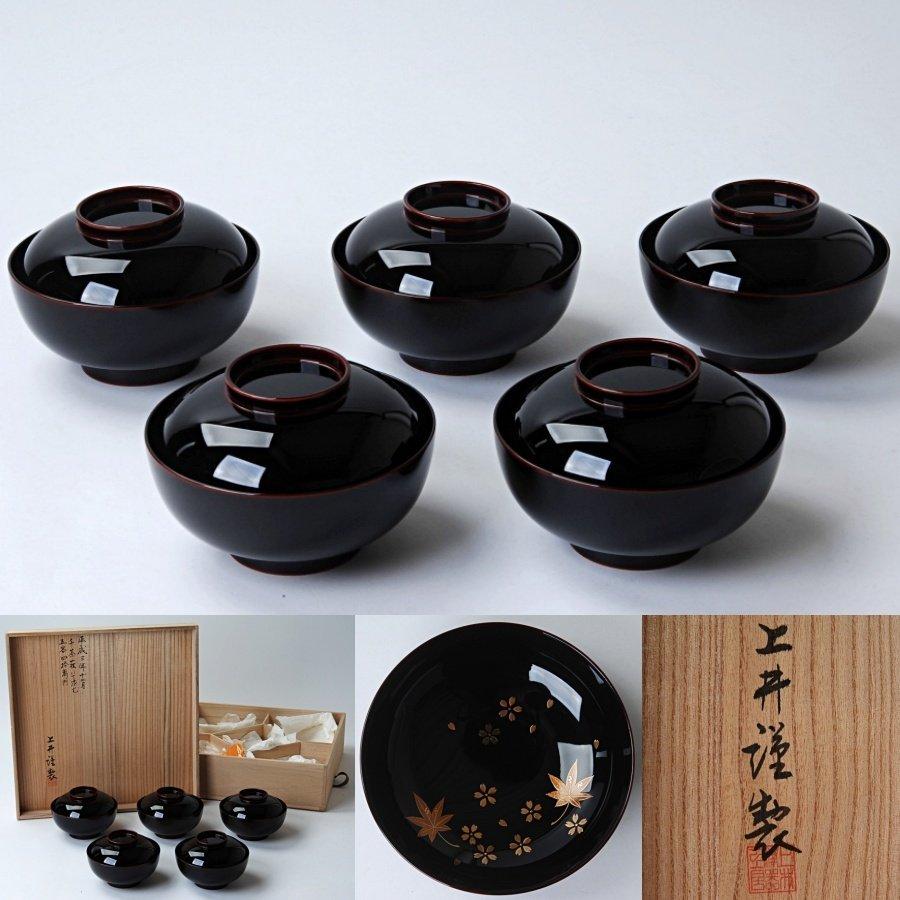 鍋形吸物椀8客共箱