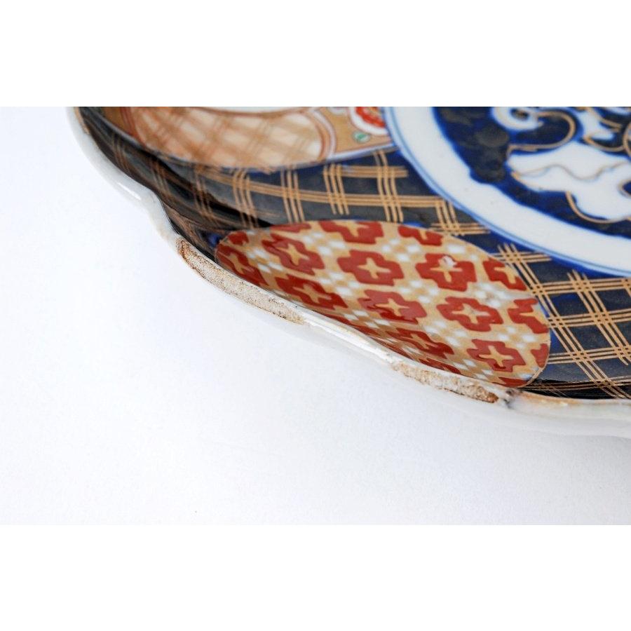 古伊万里　金襴手　平皿　10枚揃え 古伊万里金襴手平皿10枚揃え