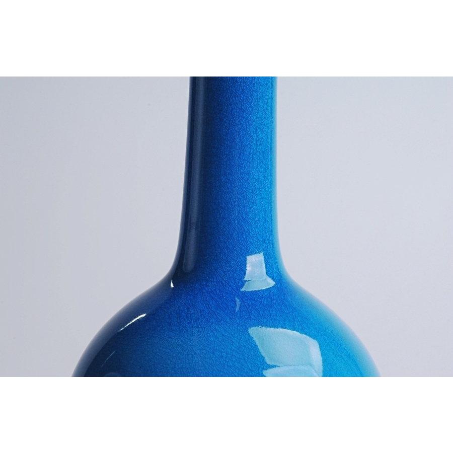 十六代 永楽善五郎 (即全) 造 交趾鶴首 花入 茶道具 花瓶 花器 十六代 永楽善五郎 (即全) 造 交趾鶴首 花入 茶道具 花瓶 花器