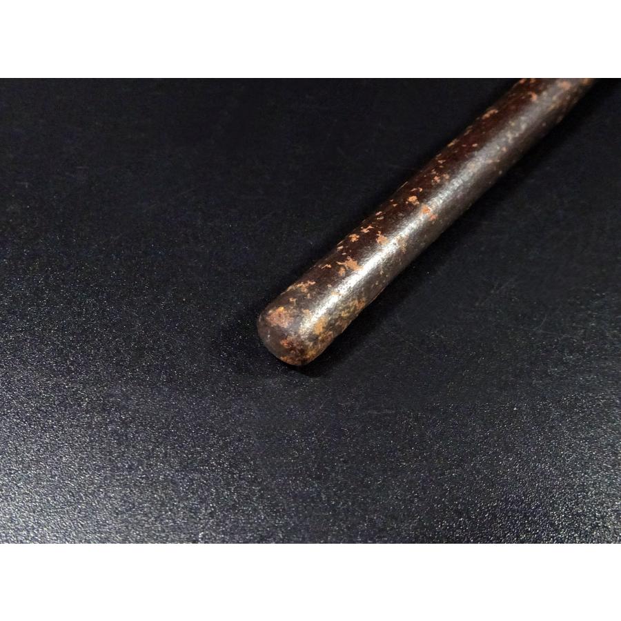 敬逢 秀逸 初品 十手・兜割コレクション 江戸時代 鉄地 丸形 鮫皮巻柄