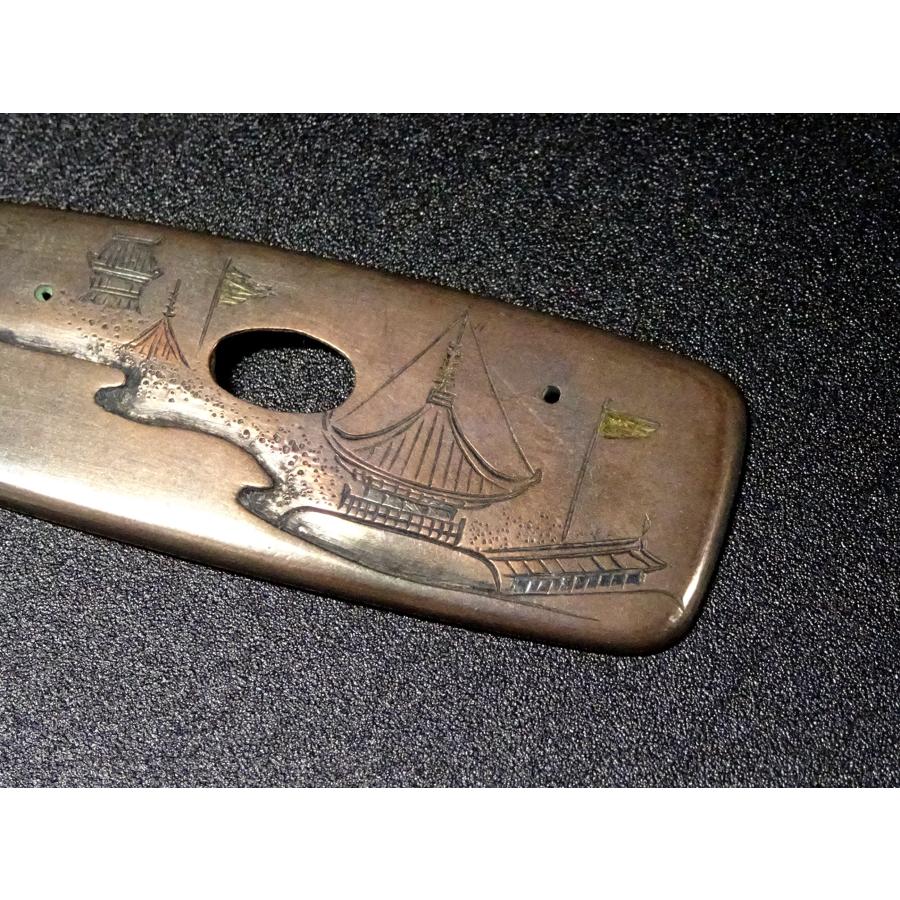 前金具 金工 犬 在銘 美術品・アンティーク・コレクション 前金具 金工