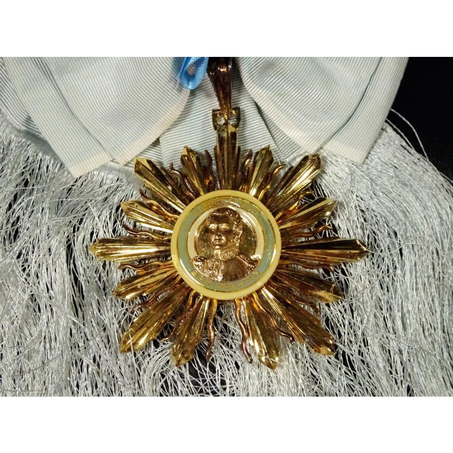 ＡＲアルゼンチン＊サンマルティン開放将軍勲章２等略章（実物） 敬逢 至宝！ アルゼンチン共和国 解放者サン・マルティン将軍大十字