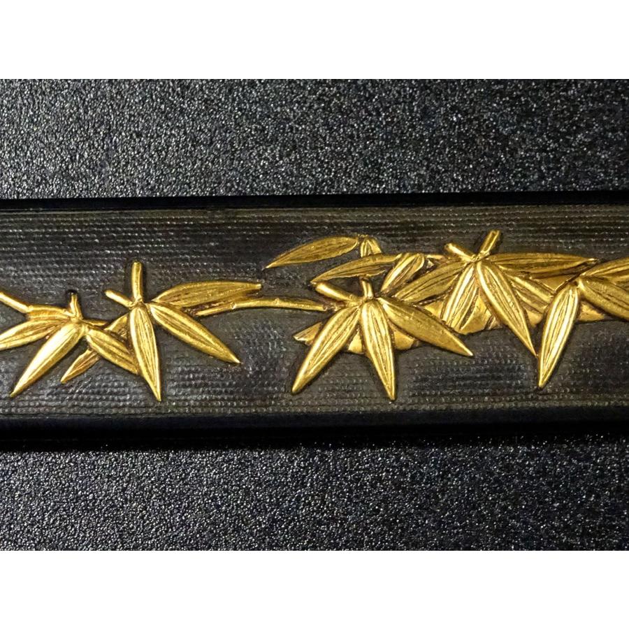 敬逢 大名品 刀装具 特別保存刀装具 竹虎図小柄 銘 程乗作 光邦 花押