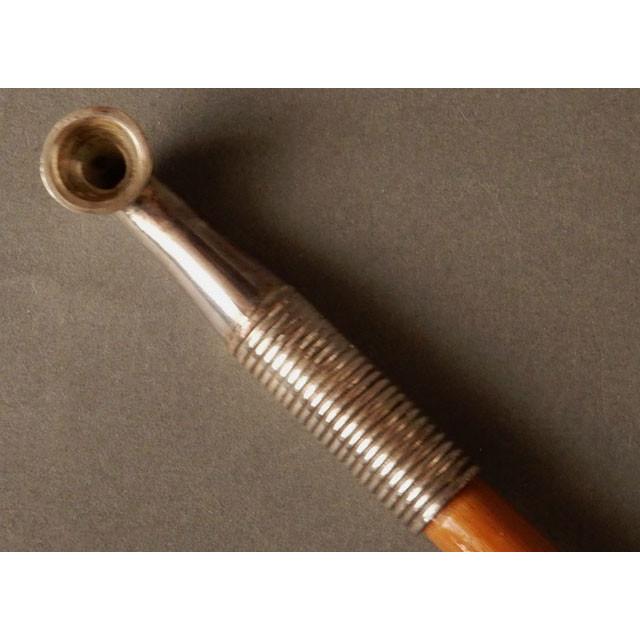 南鐐　煙管　一双　木村　清五郎　長35.5cm位 南鐐 煙管 一双 木村 清五郎 長35.5cm位 南鐐 煙管 一双 木村 清五郎