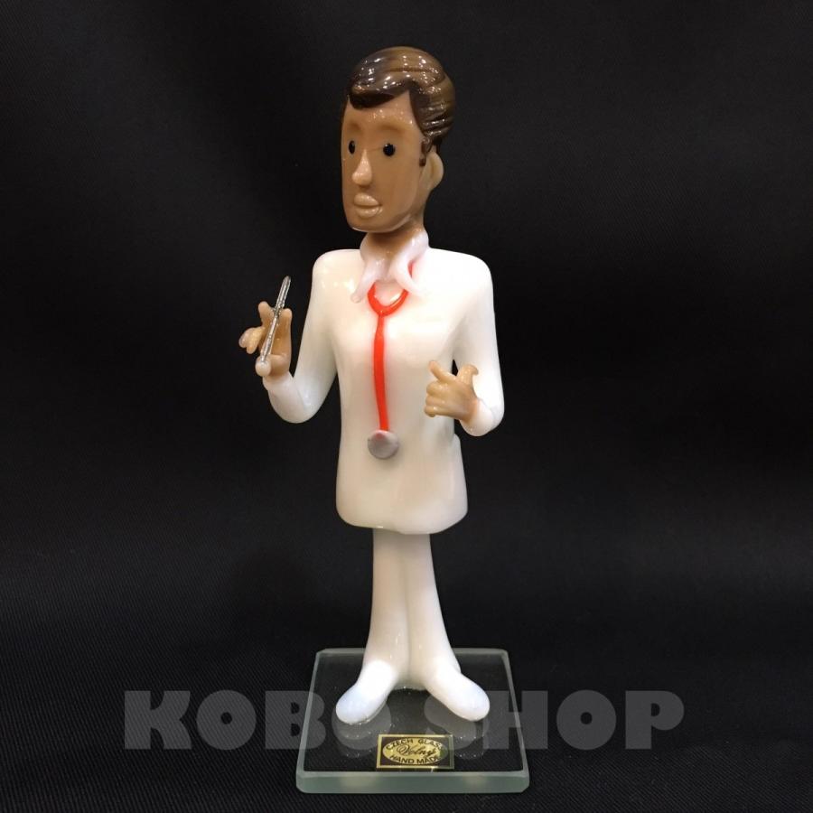 ドクターシリーズ／チェコ製ガラス人形 お世話になった先生への