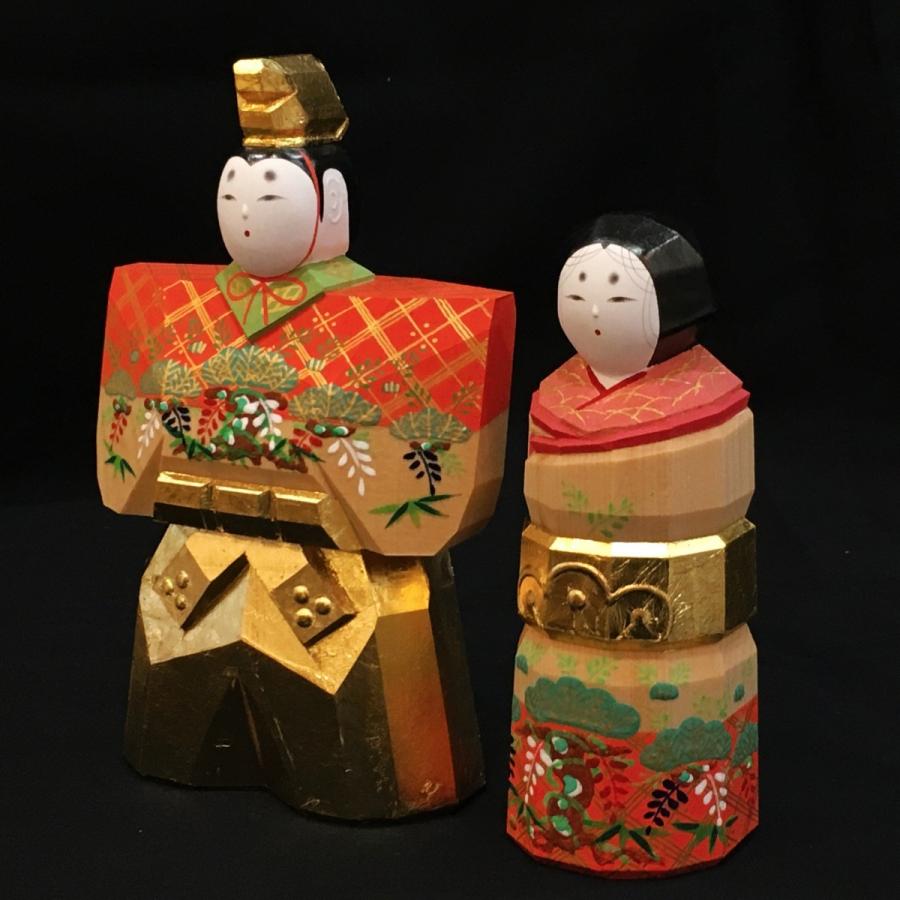 残り1点限り】 一刀彫 雛人形 鉄山作 立雛4.5号 奈良人形 残り1点限り】 一刀彫 雛人形 鉄山作 立雛4.5号 奈良人形