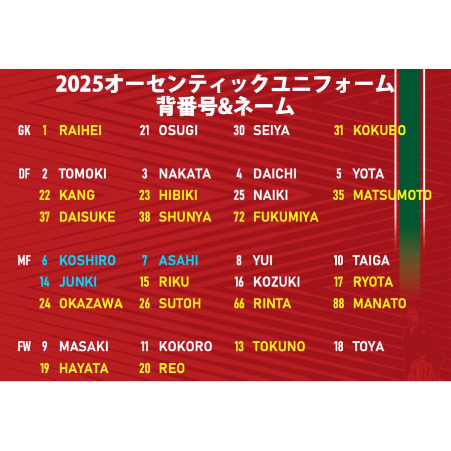 受注生産品】2025オーセンティックユニフォーム|高知 受注生産品】2025オーセンティックユニフォーム|高知