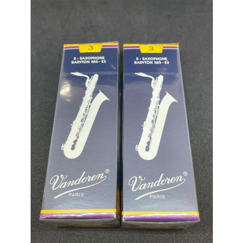 Vandoren バリトンサックスリード 3番 2箱セット vandoren（バンドーレン） バンドレン バリトンサックス リード 3