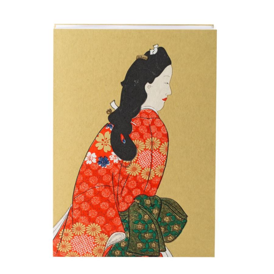 御朱印帳 納経帳 A4極大判21x30cm 蛇腹式220P 見返り美人 : 御朱印帳の