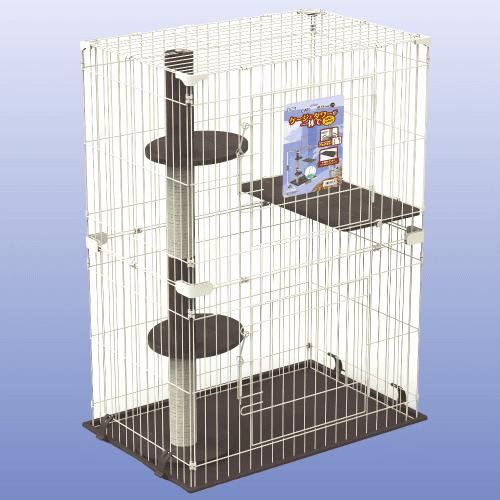 ニャンタクラブ 猫 ケージ キャットケージ 2段 ゲージ キャットタワー