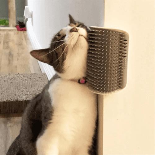 猫 ブラシ 猫ブラシ コーナーマッサージブラシ 壁 テーブル イス 取付