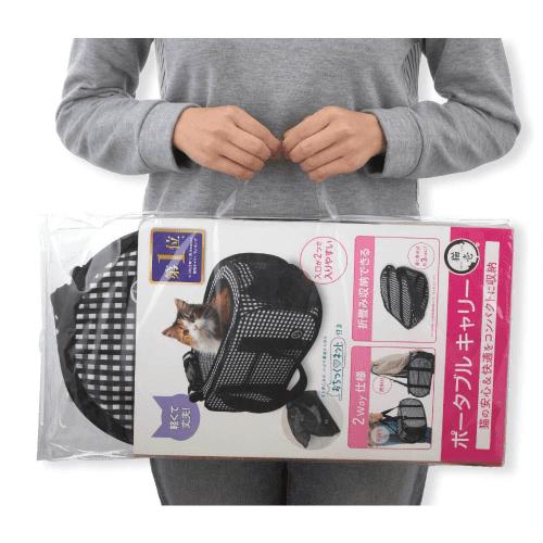 猫壱（necoichi） 猫 キャリーバッグ ポータブル 猫 避難 折りたたみ