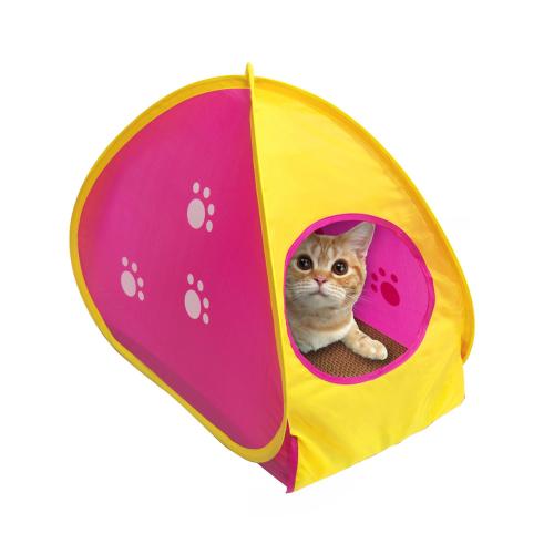 ニャンタクラブ 猫 爪とぎ 段ボール ツメとぎルーム テント おちつく