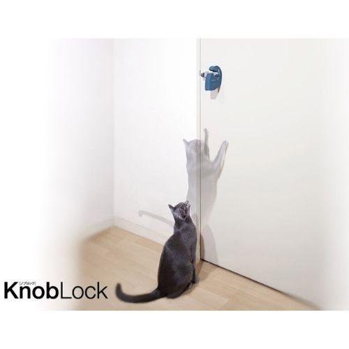 猫 ドア固定 ストッパー 通り道 扉 オッポ OPPO ノブロック オレンジ