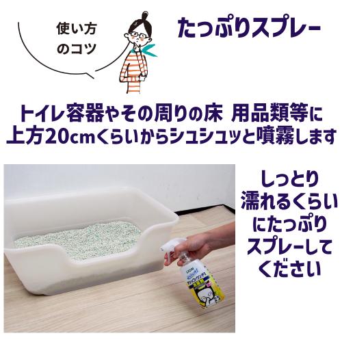 LION 猫消臭スプレー つめかえ用 猫 トイレ 粗相 尿臭 強力消臭 除菌