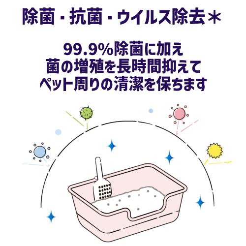 LION 猫消臭スプレー つめかえ用 猫 トイレ 粗相 尿臭 強力消臭 除菌
