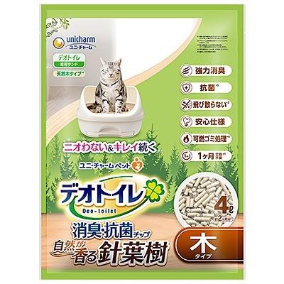 ユニ・チャームペット 猫砂 システム デオトイレ 飛び散らない針葉樹の