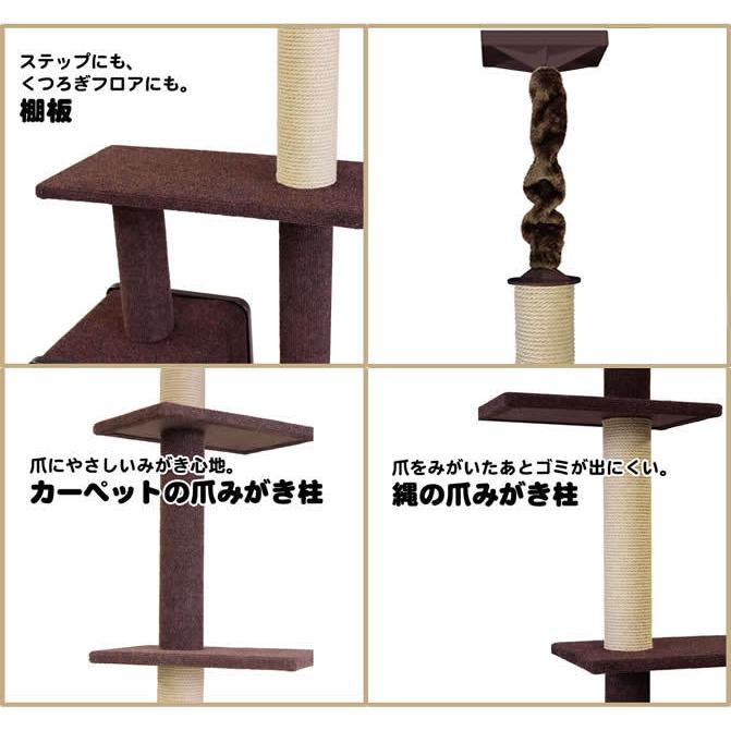 キャティーマン 猫タワー 突っ張り型 ドギーマン モダンルーム