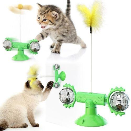 猫のおもちゃ 360度回転 吸盤付き Amazon.co.jp: からかう猫のおもちゃ、360°回転風車吸盤おもちゃ