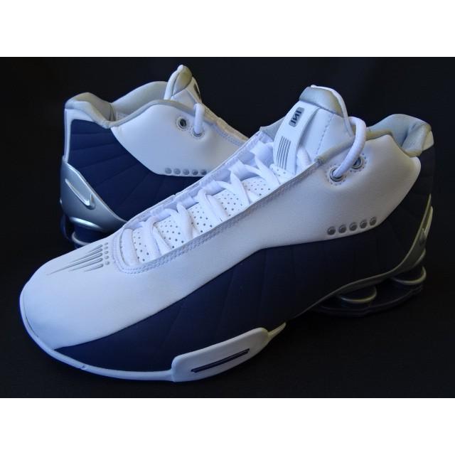 ナイキ ショックス BB4 オリンピックカラー ヴィンスカーター ビンスカーター 白 紺 銀 NIKE SHOX BB4 QS Vincent Carter AT7843-100｜kodakasangyo