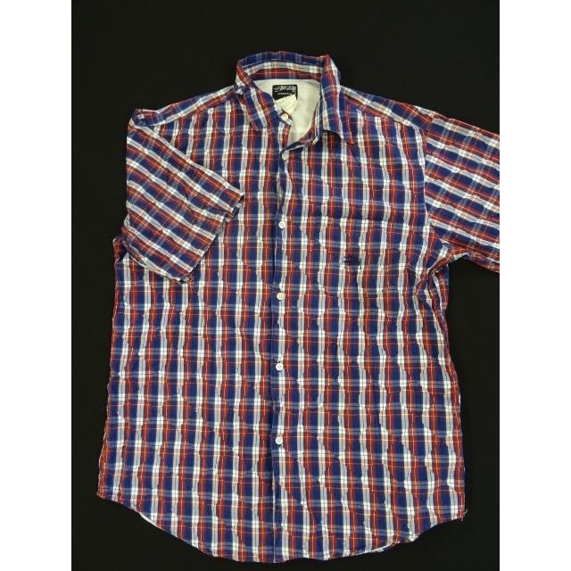 STUSSY ステューシー シャツ ネルシャツ 半袖 チェック メンズ  