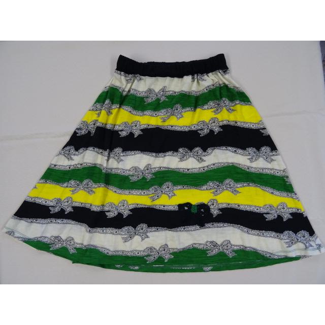 TSUMORI CHISATO ツモリチサト スカート ボーダー リボン柄 TSUMORI CHISATO ツモリチサト スカート ボーダー リボン柄