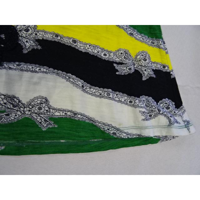 TSUMORI CHISATO ツモリチサト スカート ボーダー リボン柄 TSUMORI CHISATO ツモリチサト スカート ボーダー リボン柄