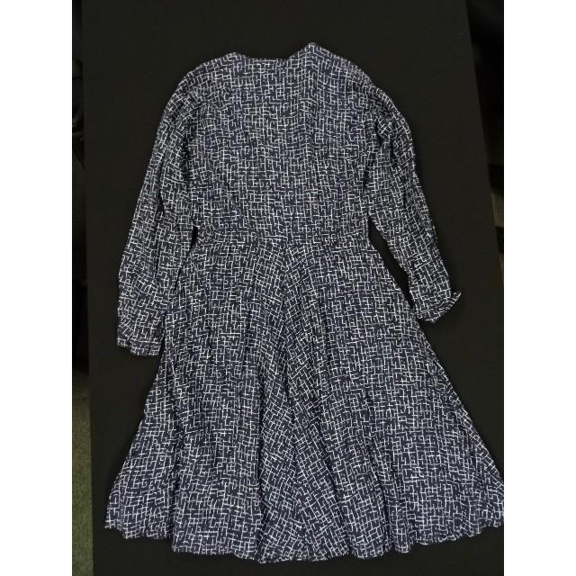 ワンピース テキスタイル 紺 Laine USA 80年代アメリカ レトロ ワンピース テキスタイル 紺 Laine USA 80年代アメリカ レトロ