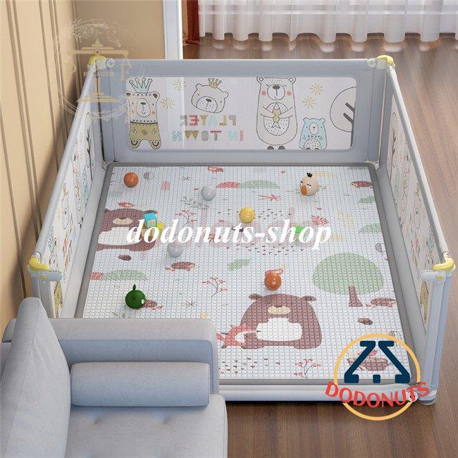 ベビーサークル 大型 ベビーフェンス おしゃれ 扉ロック 安全の高さ マットなし 育児ベビーサークル 底に吸盤付き 赤ちゃん 垂直・片側昇降可能 柵 安全 