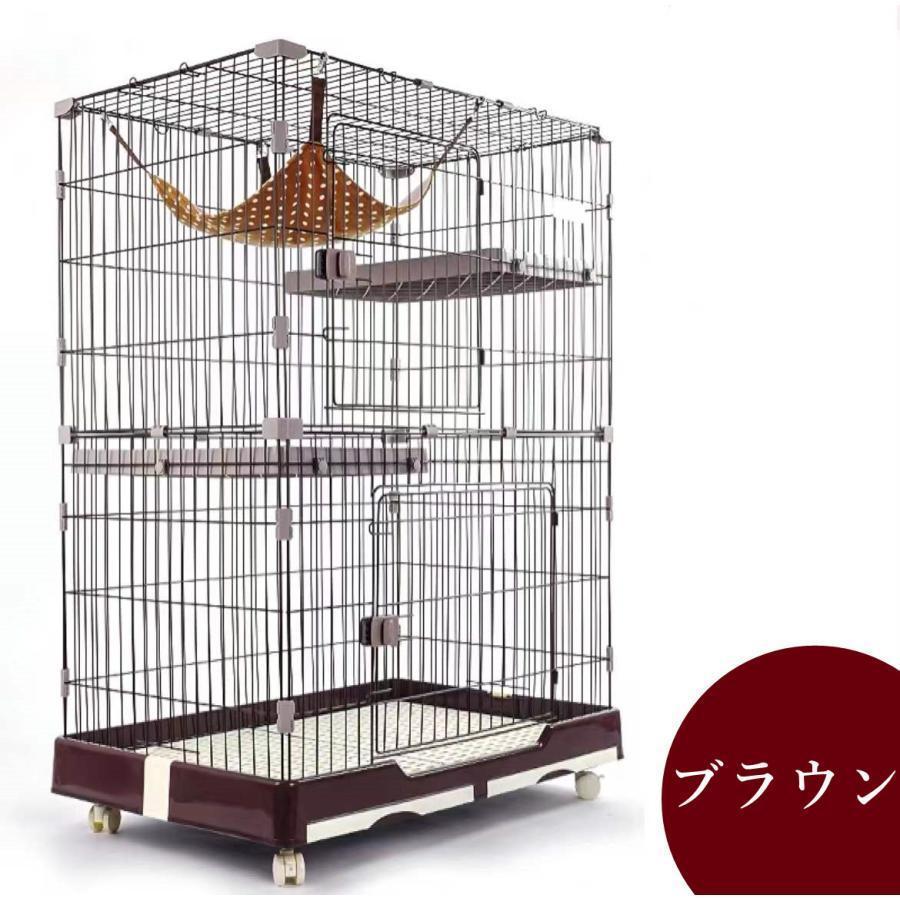 最新 C10080-2Sトイレ付き ケージ 2段 ゲージ 猫ケージ キャットケージ キャットゲージ キャットタワー スタジアム 収納 キャスター 付き 【A1965586723】(10413円)